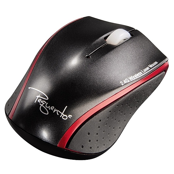 Hama Wireless Laser Mouse Pequento², Schwarz/Rot