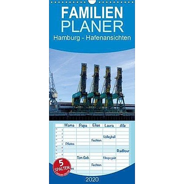 Hamburg 2020 - Hafenansichten - Familienplaner hoch (Wandkalender 2020 , 21 cm x 45 cm, hoch), Christian Spazierer