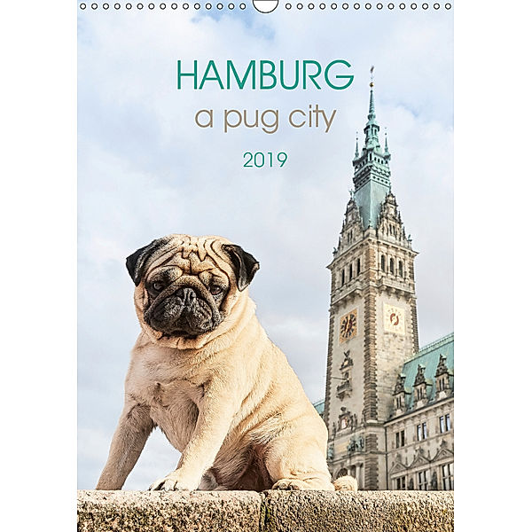 Hamburg - a pug city (Wall Calendar 2019 DIN A3 Portrait), Ole Dodeck