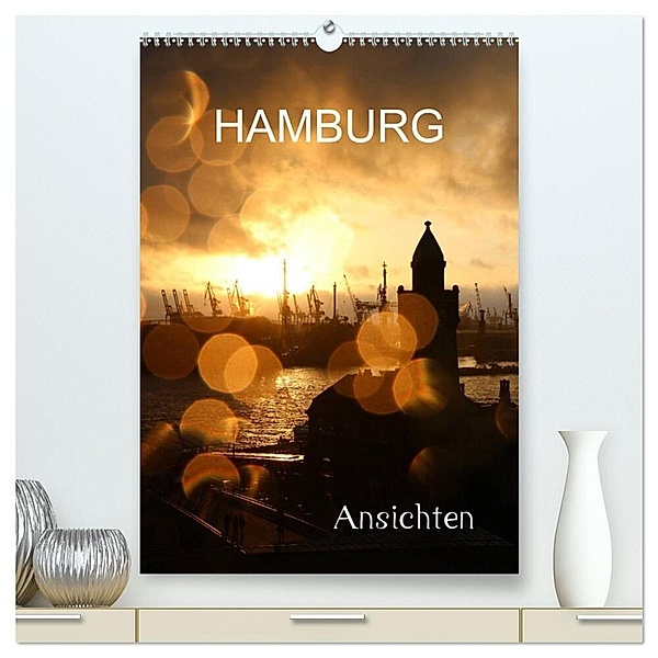 HAMBURG - Ansichten (hochwertiger Premium Wandkalender 2024 DIN A2 hoch), Kunstdruck in Hochglanz, Matthias Brix - Studio Brix