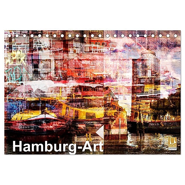 Hamburg-Art (Tischkalender 2024 DIN A5 quer), CALVENDO Monatskalender, Karsten Jordan