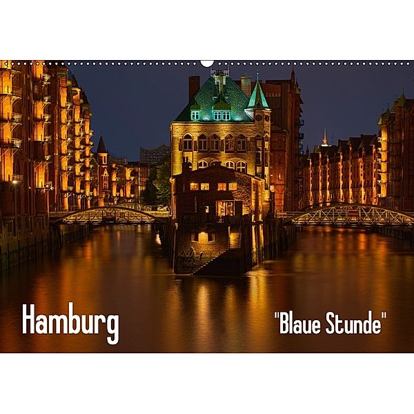 Hamburg Blaue Stunde (Wandkalender 2018 DIN A2 quer), Thomas Paragnik