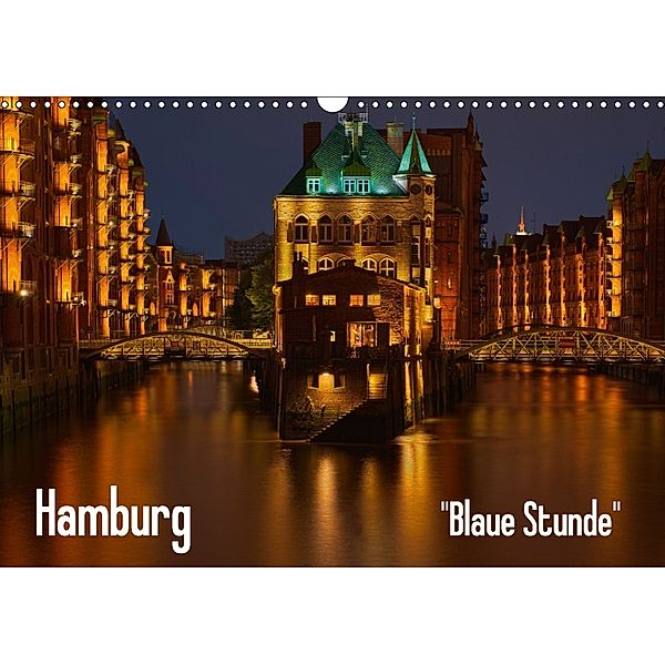 Hamburg Blaue Stunde (Wandkalender 2018 DIN A3 quer), Thomas Paragnik