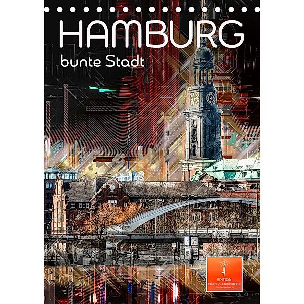 Hamburg bunte Stadt (Tischkalender 2023 DIN A5 hoch), Peter Roder