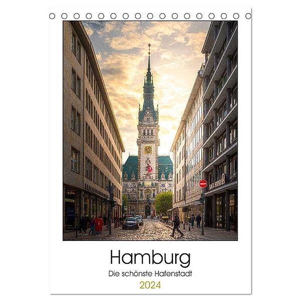 Hamburg - Die schönste Hafenstadt (Tischkalender 2024 DIN A5 hoch), CALVENDO Monatskalender, Stefan Schröder - Photography