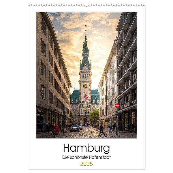Hamburg - Die schönste Hafenstadt (Wandkalender 2025 DIN A2 hoch), CALVENDO Monatskalender, Calvendo, Stefan Schröder - Photography