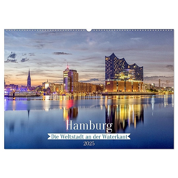 Hamburg - Die Weltstadt an der Waterkant (Wandkalender 2025 DIN A2 quer), CALVENDO Monatskalender, Calvendo, AkremaFotoArt