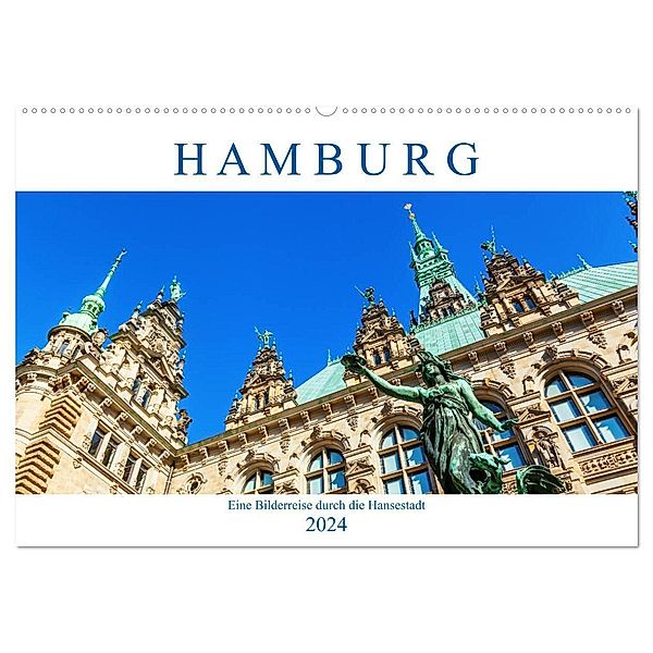 Hamburg - eine Bilderreise durch die Hansestadt (Wandkalender 2024 DIN A2 quer), CALVENDO Monatskalender, Christian Müller