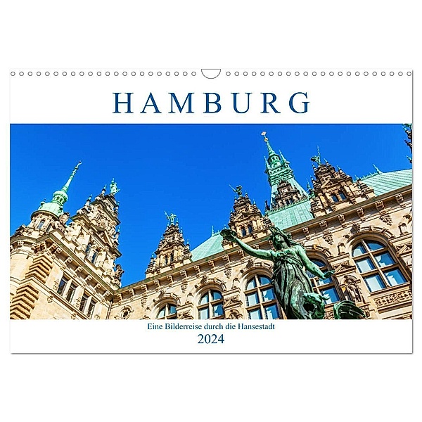 Hamburg - eine Bilderreise durch die Hansestadt (Wandkalender 2024 DIN A3 quer), CALVENDO Monatskalender, Christian Müller