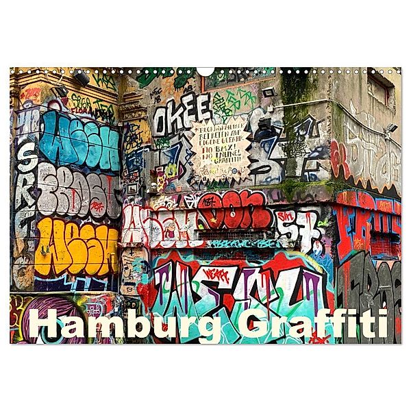 Hamburg Graffiti (Wandkalender 2024 DIN A3 quer), CALVENDO Monatskalender, zwayne
