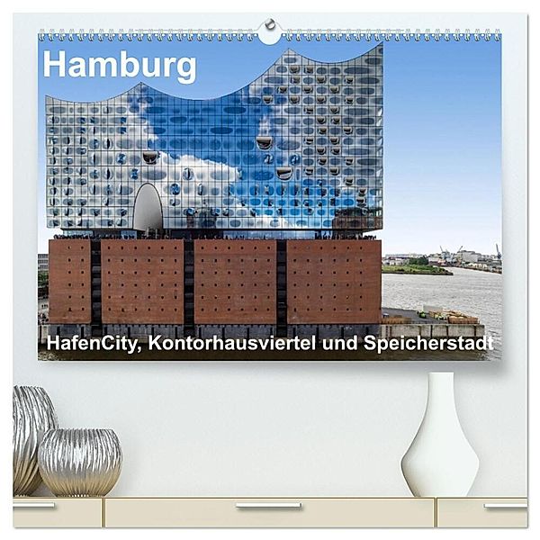 Hamburg. HafenCity, Kontorhausviertel und Speicherstadt. (hochwertiger Premium Wandkalender 2025 DIN A2 quer), Kunstdruck in Hochglanz, Calvendo, Thomas Seethaler Fotografie