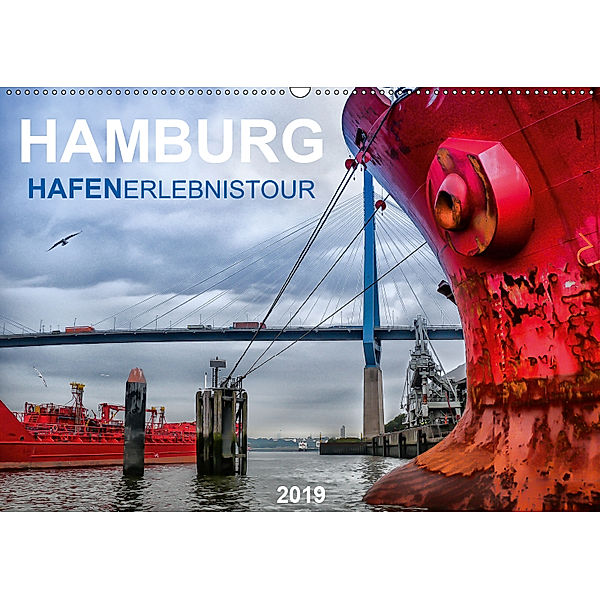 Hamburg Hafenerlebinstour (Wandkalender 2019 DIN A2 quer), Manuela Falke