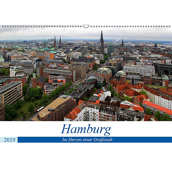 Hamburg - Im Herzen einer Großstadt (Wandkalender 2019 DIN A2 quer), Arno Klatt