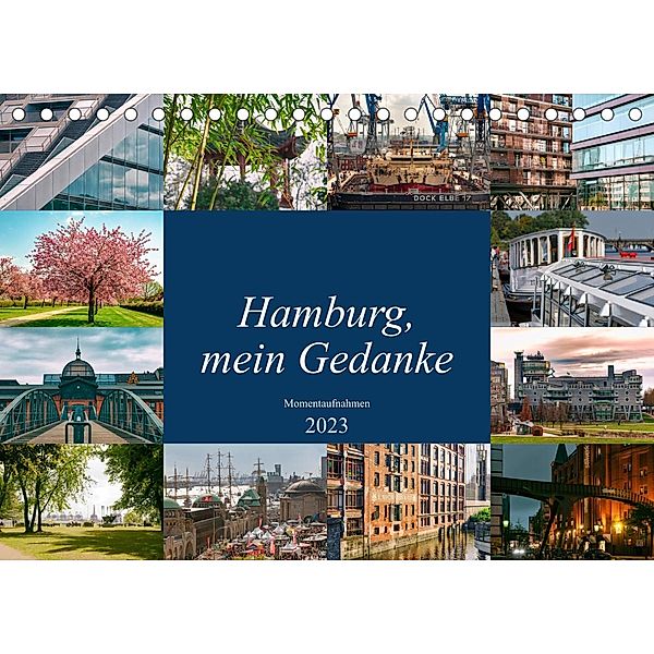 Hamburg, mein Gedanke (Tischkalender 2023 DIN A5 quer), Carmen Steiner / Matthias Konrad