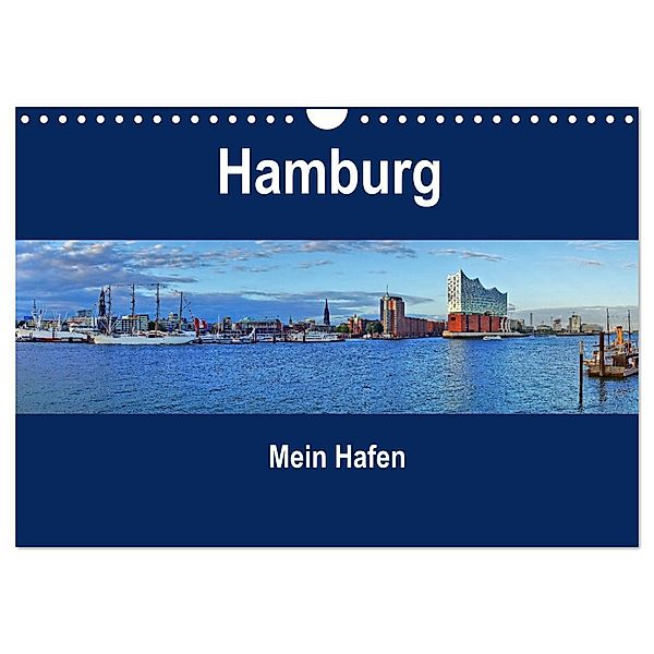Hamburg - Mein Hafen (Wandkalender 2024 DIN A4 quer), CALVENDO Monatskalender, Martina Fornal