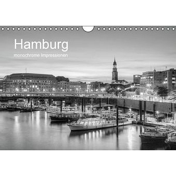 Hamburg monochrome Impressionen (Wandkalender 2016 DIN A4 quer), Joachim Hasche