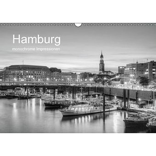 Hamburg monochrome Impressionen (Wandkalender 2016 DIN A3 quer), Joachim Hasche