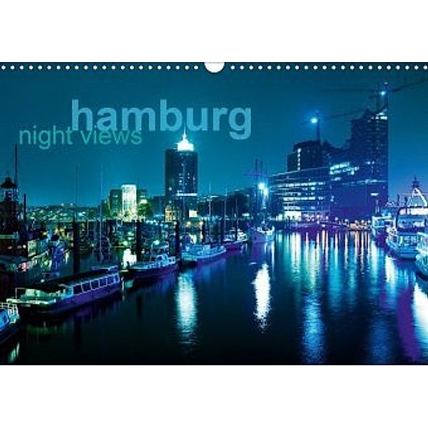 hamburg - night views (Wandkalender 2020 DIN A3 quer), Jürgen Muß