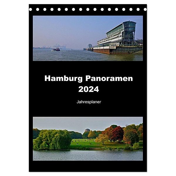 Hamburg Panoramen 2024 - Jahresplaner (Tischkalender 2024 DIN A5 hoch), CALVENDO Monatskalender, Hamburg, Fotos © Mirko Weigt