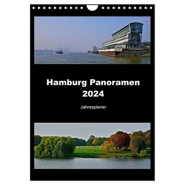Hamburg Panoramen 2024 - Jahresplaner (Wandkalender 2024 DIN A4 hoch), CALVENDO Monatskalender, Hamburg, Fotos © Mirko Weigt