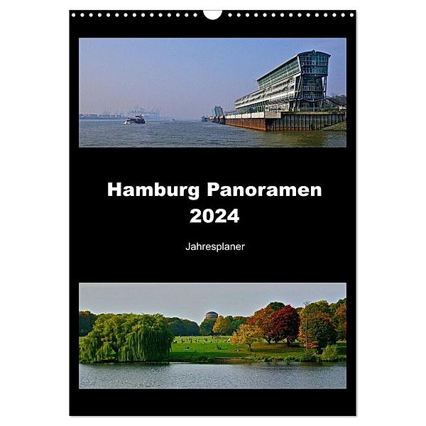 Hamburg Panoramen 2024 - Jahresplaner (Wandkalender 2024 DIN A3 hoch), CALVENDO Monatskalender, Hamburg, Fotos © Mirko Weigt