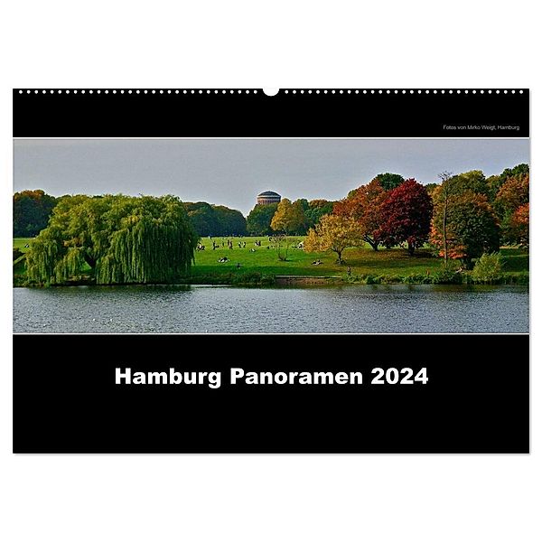 Hamburg Panoramen 2024 (Wandkalender 2024 DIN A2 quer), CALVENDO Monatskalender, Hamburg, Fotos © Mirko Weigt