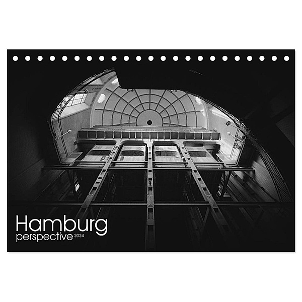 Hamburg perspective 2024 (Tischkalender 2024 DIN A5 quer), CALVENDO Monatskalender, Christian Lindau