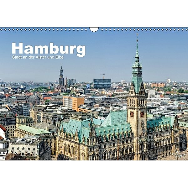 Hamburg Stadt an der Alster und Elbe (Wandkalender 2018 DIN A3 quer), Andreas Voigt