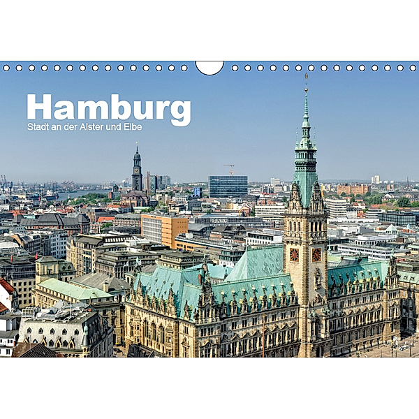Hamburg Stadt an der Alster und Elbe (Wandkalender 2019 DIN A4 quer), Andreas Voigt
