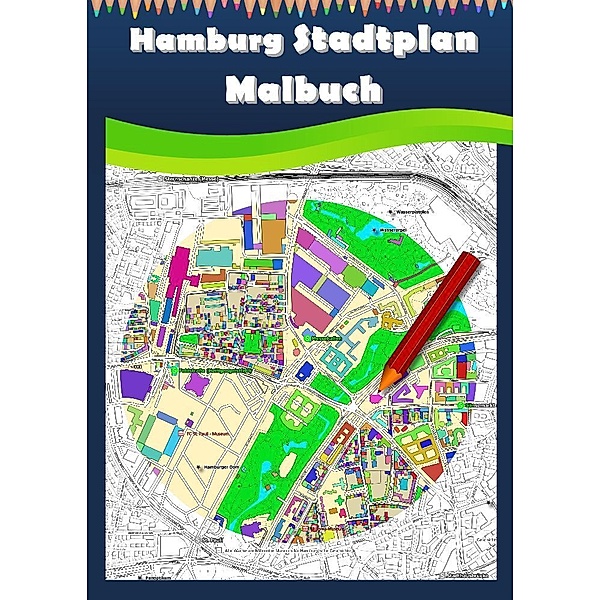 Hamburg Stadtplan Malbuch, M&M Baciu