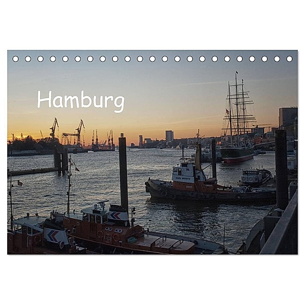 Hamburg (Tischkalender 2024 DIN A5 quer), CALVENDO Monatskalender, Billermoker