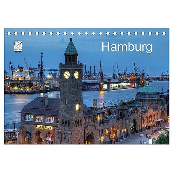 Hamburg (Tischkalender 2024 DIN A5 quer), CALVENDO Monatskalender, Joachim Hasche