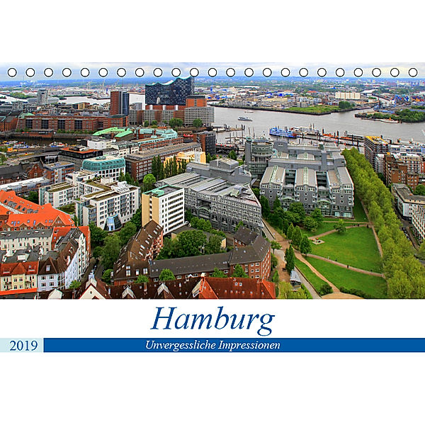 Hamburg - Unvergessliche Impressionen (Tischkalender 2019 DIN A5 quer), Arno Klatt