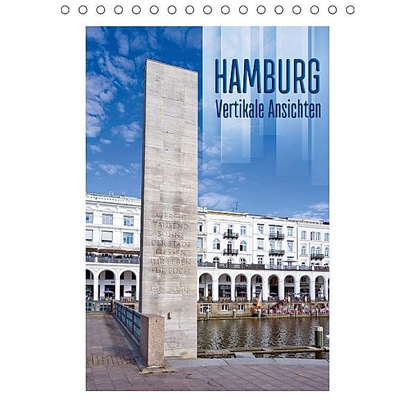 HAMBURG Vertikale Ansichten (Tischkalender 2017 DIN A5 hoch), Melanie Viola