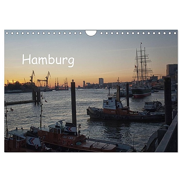 Hamburg (Wandkalender 2024 DIN A4 quer), CALVENDO Monatskalender, Billermoker