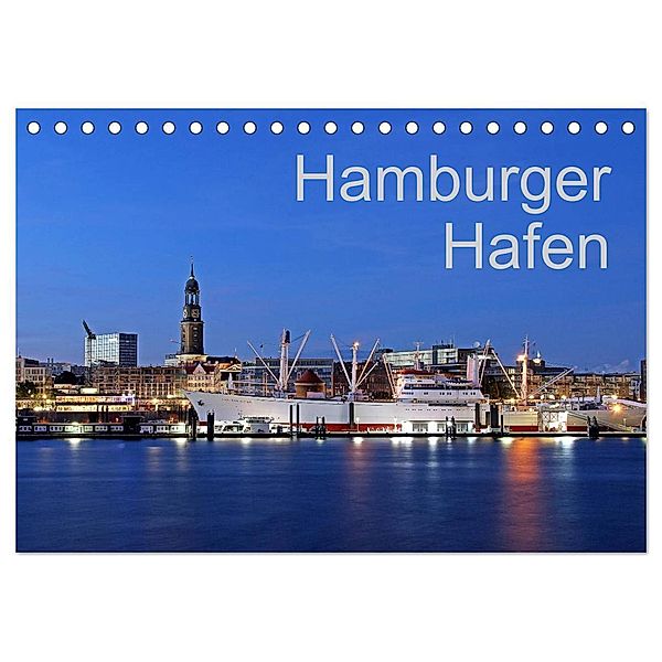 Hamburger Hafen (Tischkalender 2024 DIN A5 quer), CALVENDO Monatskalender, Joachim Hasche