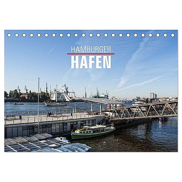 Hamburger Hafen (Tischkalender 2024 DIN A5 quer), CALVENDO Monatskalender, Ralph Kerpa