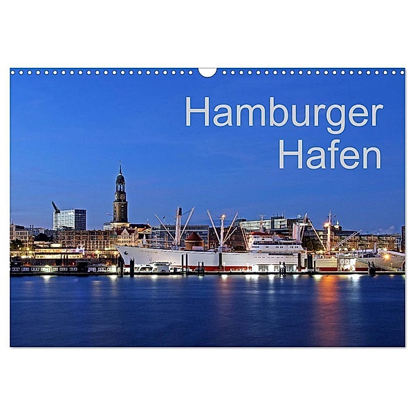 Hamburger Hafen (Wandkalender 2024 DIN A3 quer), CALVENDO Monatskalender, Joachim Hasche