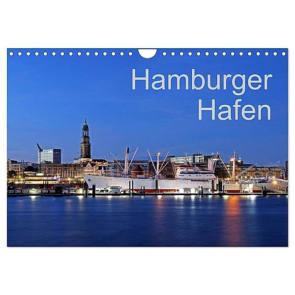 Hamburger Hafen (Wandkalender 2024 DIN A4 quer), CALVENDO Monatskalender, Joachim Hasche