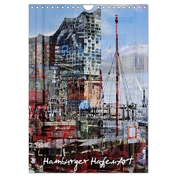 Hamburger HafenArt (Wandkalender 2024 DIN A4 hoch), CALVENDO Monatskalender, Karsten Jordan