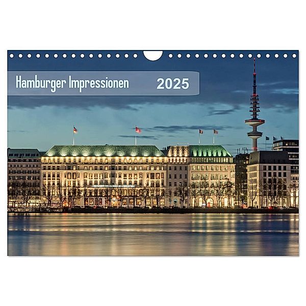 Hamburger Impressionen 2025 (Wandkalender 2025 DIN A4 quer), CALVENDO Monatskalender, Calvendo, Klaus Kolfenbach