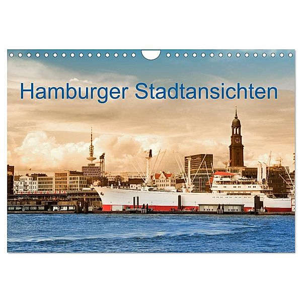 Hamburger Stadtansichten (Wandkalender 2025 DIN A4 quer), CALVENDO Monatskalender, Calvendo, Carmen Steiner