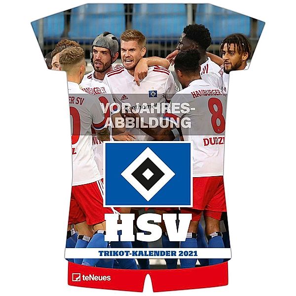 Hamburger SV 2022 - Trikotkalender - Fussball-Kalender - Fan-Kalender - 34,1x42