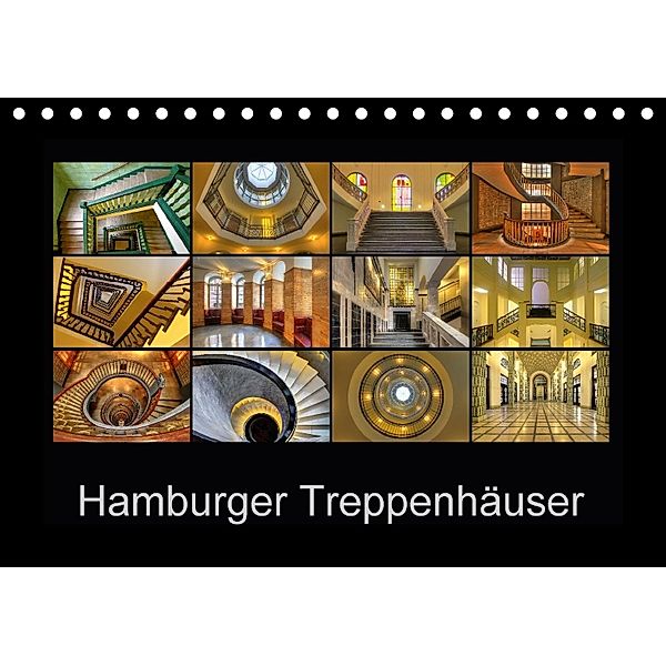 Hamburger Treppenhäuser (Tischkalender 2018 DIN A5 quer), Joachim Hasche