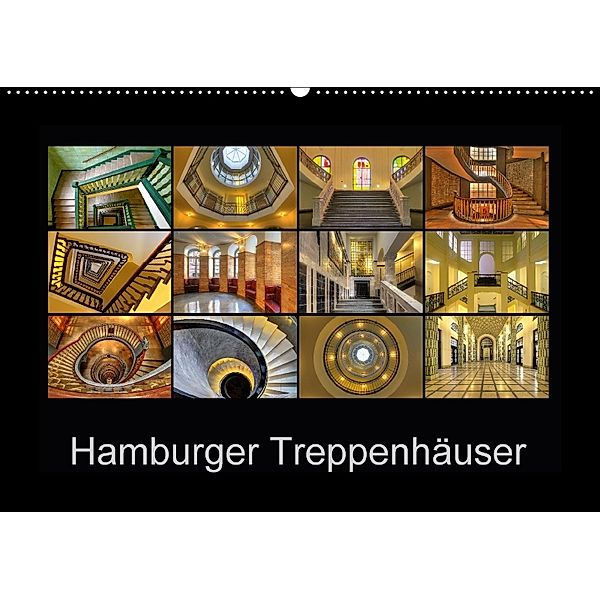 Hamburger Treppenhäuser (Wandkalender 2018 DIN A2 quer), Joachim Hasche