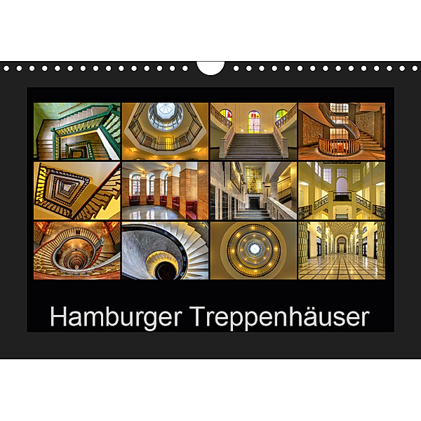 Hamburger Treppenhäuser (Wandkalender 2019 DIN A4 quer), Joachim Hasche