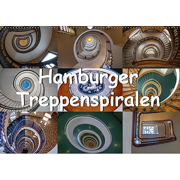 Hamburger Treppenspiralen (Wandkalender 2019 DIN A2 quer), Annick Salomo & Thomas Becker