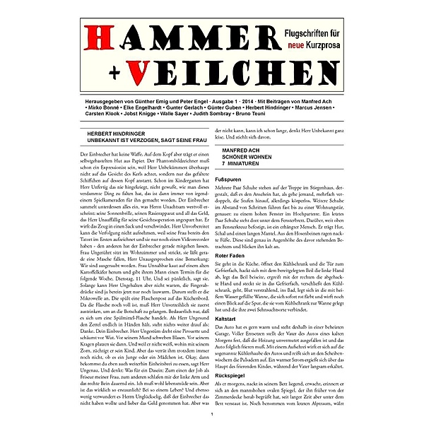 Hammer + Veilchen Nr. 1