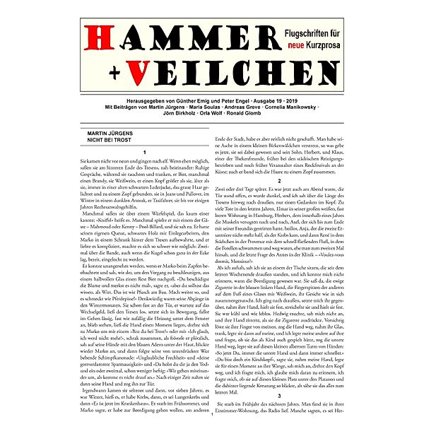 Hammer + Veilchen Nr. 19