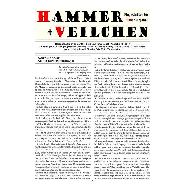 Hammer + Veilchen Nr. 20